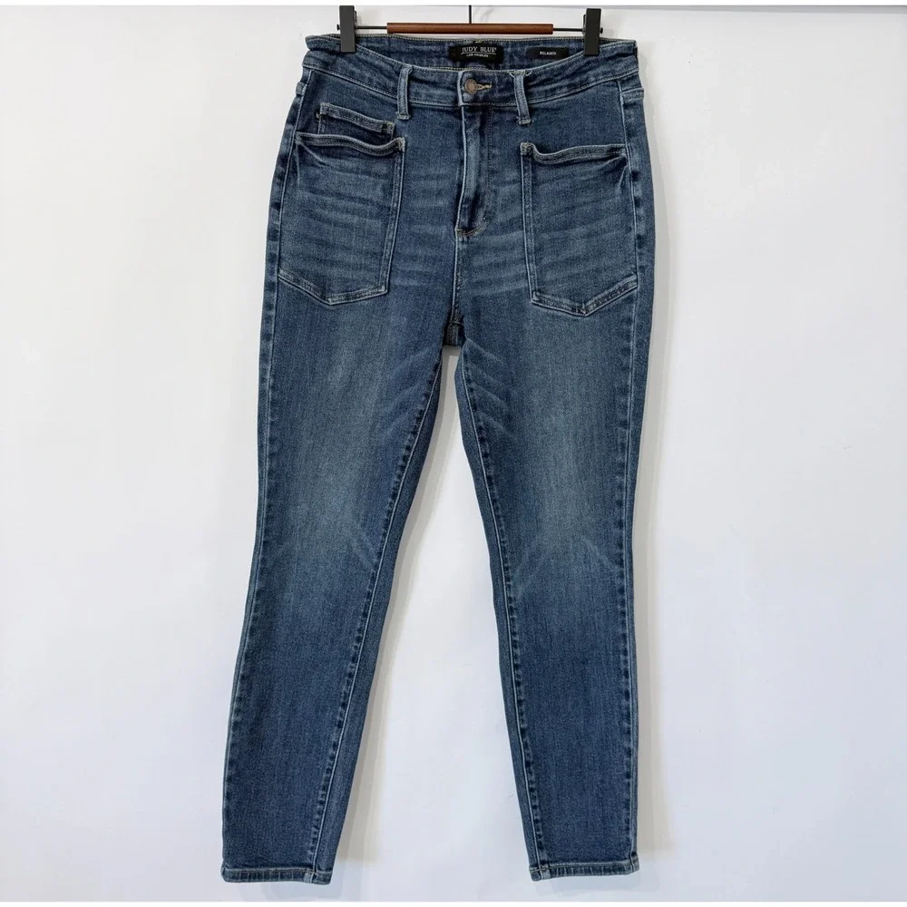 Judy Blue Deep Thoughts Jeans Size 13/31 (30x29) Relaxed Skinny Blue Medium Wash